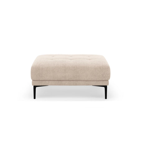 Bemy Pouf aus Strukturierter Stoff (Sorella 05) in Sand, 100x70 cm – Bild 1