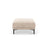 Bemy Pouf aus Strukturierter Stoff (Sorella 05) in Sand, 85x85 cm – Bild 1