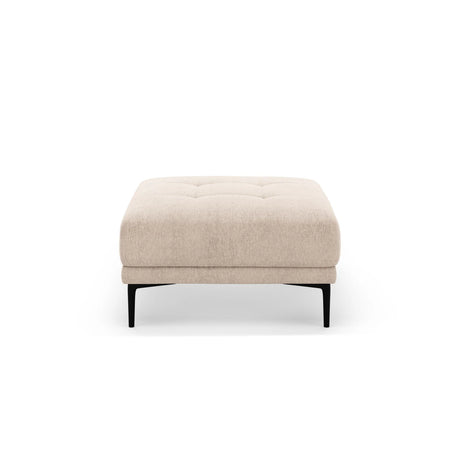 Bemy Pouf aus Strukturierter Stoff (Sorella 05) in Sand, 85x85 cm – Bild 1