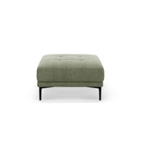 Bemy Pouf aus Strukturierter Stoff (Sorella 34) in Dunkles olivgrün, 85x85 cm – Bild 1