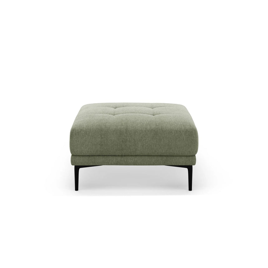 Bemy Pouf aus Strukturierter Stoff (Sorella 34) in Dunkles olivgrün, 85x85 cm – Bild 1