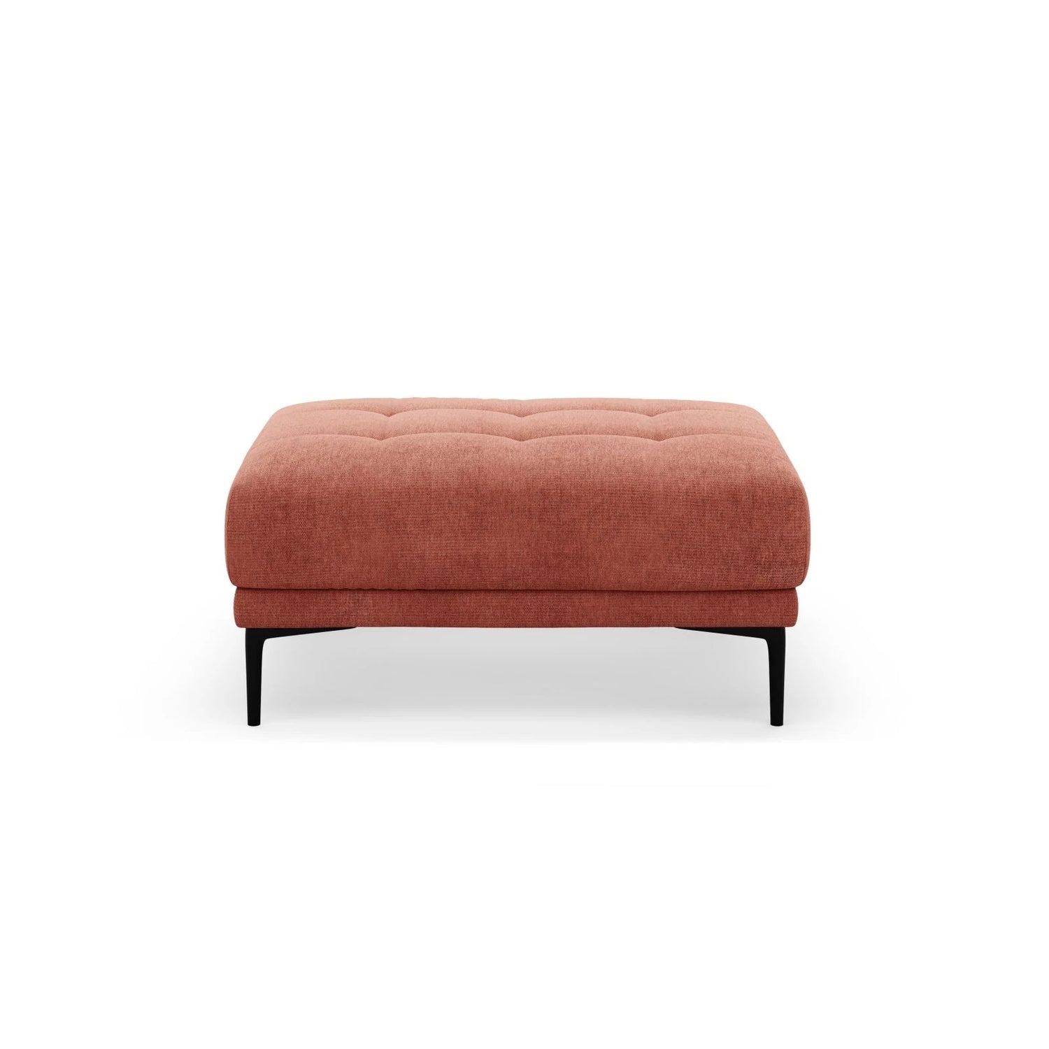 Bemy Pouf aus Strukturierter Stoff (Sorella 58) in Koralle, 100x70 cm – Bild 1