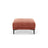 Bemy Pouf aus Strukturierter Stoff (Sorella 58) in Koralle, 85x85 cm – Bild 1