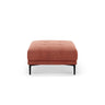 Bemy Pouf aus Strukturierter Stoff (Sorella 58) in Koralle, 85x85 cm – Bild 1