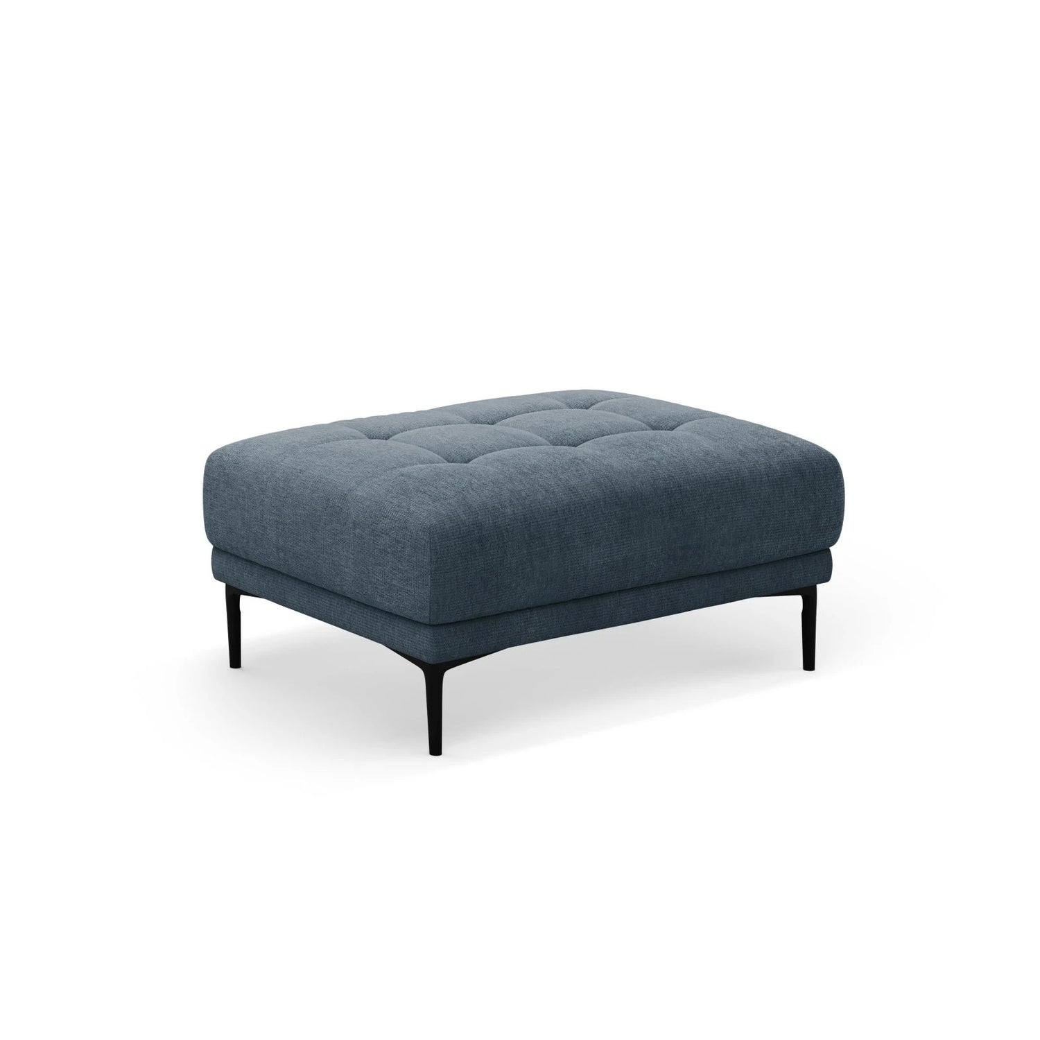 Bemy Pouf aus Strukturierter Stoff (Sorella 77) in Dunkelblau, 100x70 cm – Bild 2