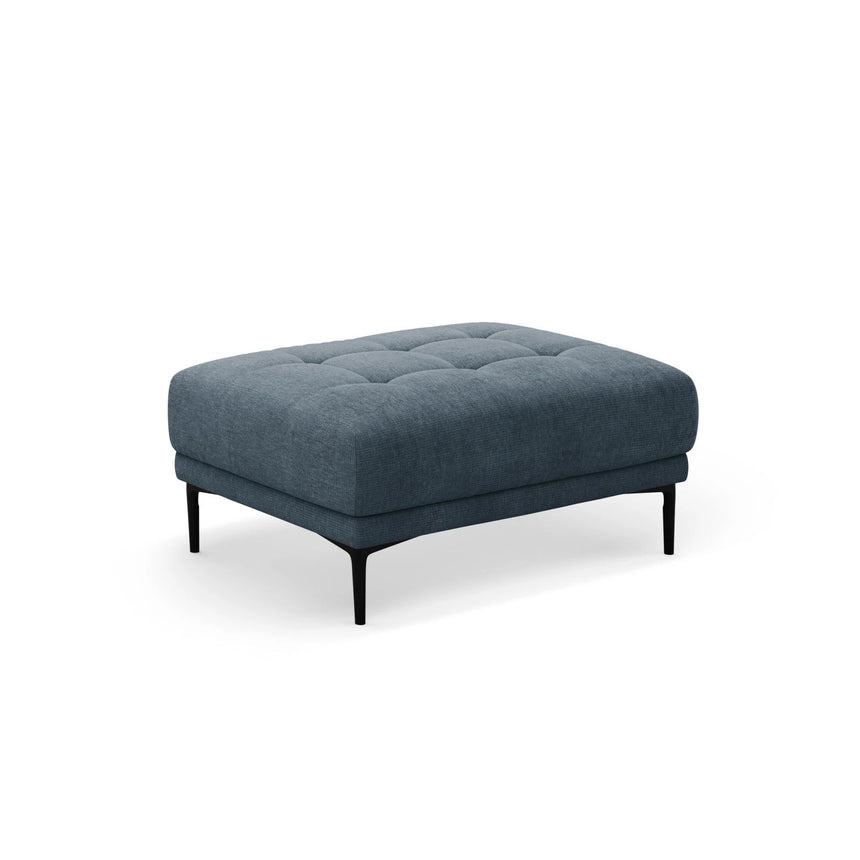 Bemy Pouf aus Strukturierter Stoff (Sorella 77) in Dunkelblau, 100x70 cm – Bild 2