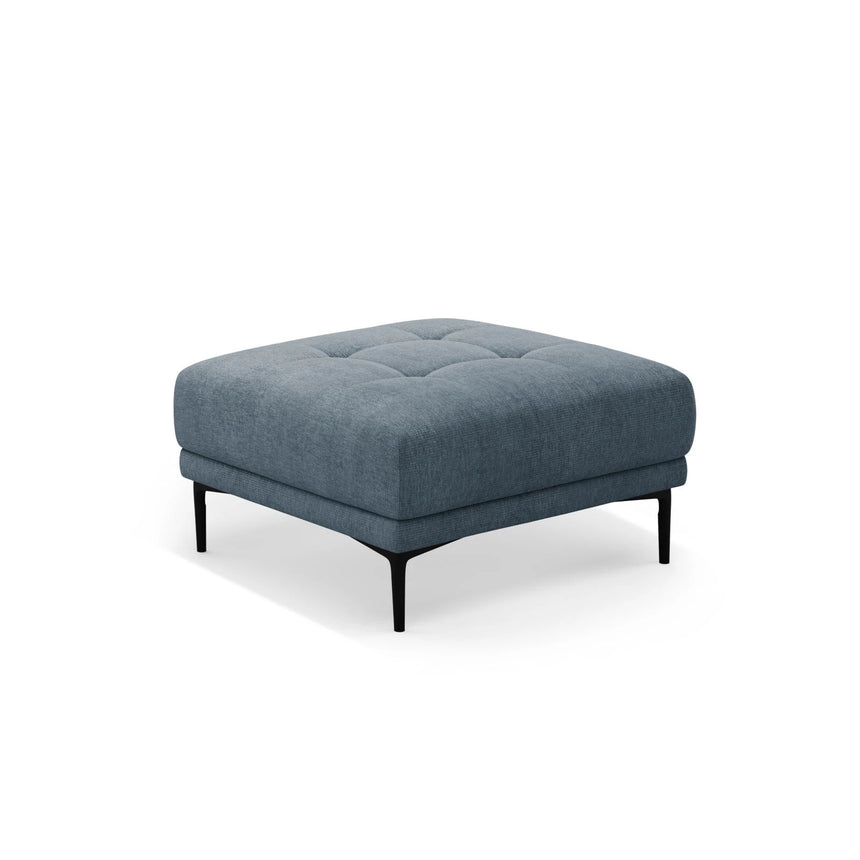 Bemy Pouf aus Strukturierter Stoff (Sorella 77) in Dunkelblau, 85x85 cm – Bild 2