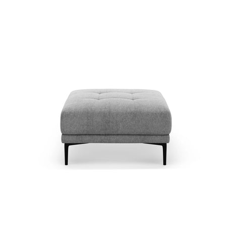 Bemy Pouf aus Strukturierter Stoff (Sorella 89) in Grau, 85x85 cm – Bild 1