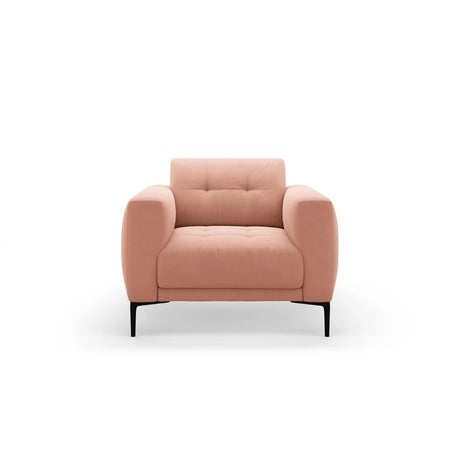 Bemy Sessel aus Samt (Salvador 11) in Rosa, 85x85 cm – Bild 1