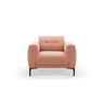Bemy Sessel aus Samt (Salvador 11) in Rosa, 85x85 cm – Bild 1