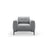 Bemy Sessel aus Samt (Salvador 17) in Grau, 85x85 cm – Bild 1