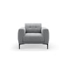 Bemy Sessel aus Samt (Salvador 17) in Grau, 85x85 cm – Bild 1