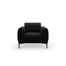 Bemy Sessel aus Samt (Salvador 19) in Schwarz, 85x85 cm – Bild 1