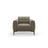 Bemy Sessel aus Samt (Salvador 3) in Grau-Braun, 85x85 cm – Bild 1