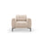 Bemy Sessel aus Strukturierter Stoff (Sorella 05) in Sand, 85x85 cm – Bild 1