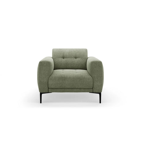 Bemy Sessel aus Strukturierter Stoff (Sorella 34) in Dunkles olivgrün, 85x85 cm – Bild 1
