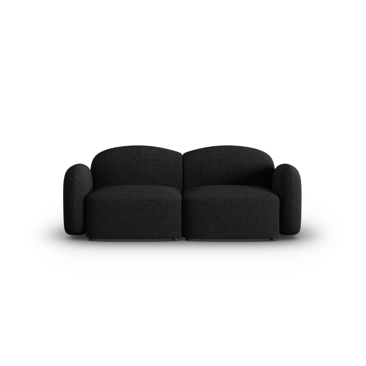 Blair 2-Sitzer Sofa mit Bezug aus Chenille (Leg19) in Black Melange, 194x95 cm – Bild 1