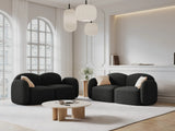Blair 2-Sitzer Sofa mit Bezug aus Chenille (Leg19) in Black Melange, 194x95 cm – Bild 2