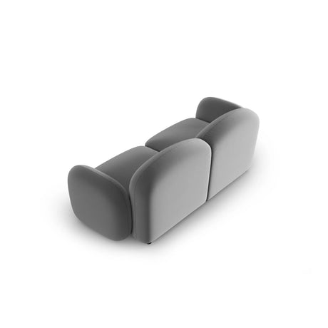 Blair 2-Sitzer Sofa mit Bezug aus Samt (CasAsh) in Hellgrau, 194x95 cm – Bild 3