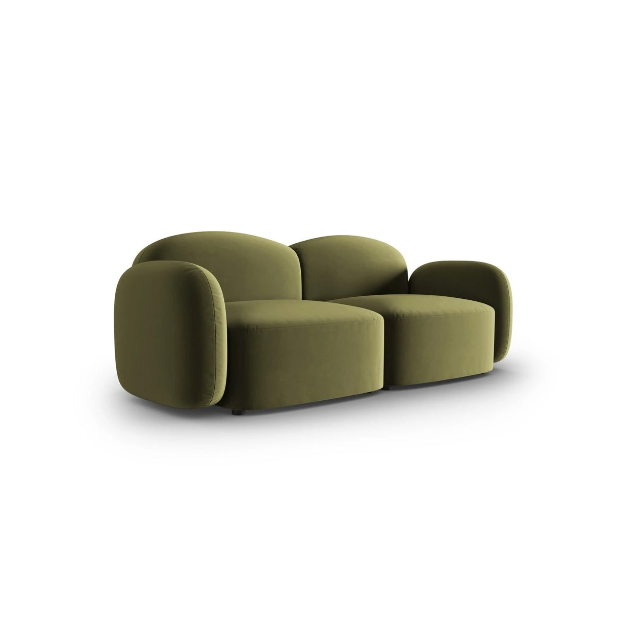 Blair 2-Sitzer Sofa mit Bezug aus Samt (CasFor) in Light Green, 194x95 cm – Bild 2