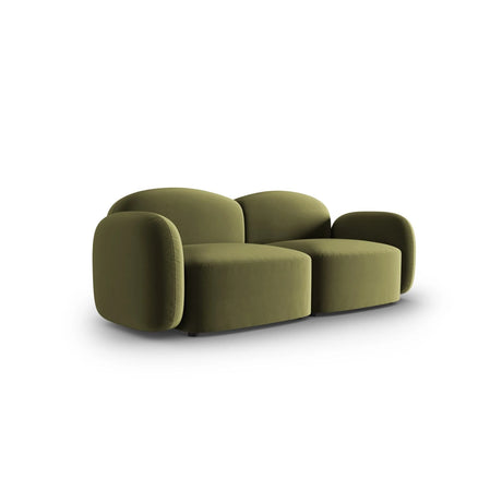 Blair 2-Sitzer Sofa mit Bezug aus Samt (CasFor) in Light Green, 194x95 cm – Bild 2