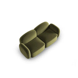 Blair 2-Sitzer Sofa mit Bezug aus Samt (CasFor) in Light Green, 194x95 cm – Bild 4