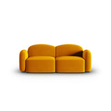 Blair 2-Sitzer Sofa mit Bezug aus Samt (CasMos) in Gelb, 194x95 cm – Bild 1