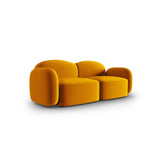 Blair 2-Sitzer Sofa mit Bezug aus Samt (CasMos) in Gelb, 194x95 cm – Bild 2