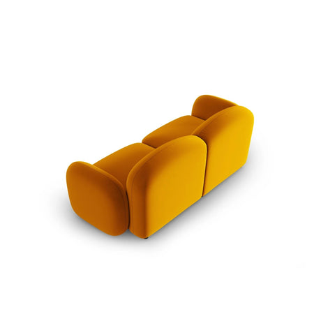Blair 2-Sitzer Sofa mit Bezug aus Samt (CasMos) in Gelb, 194x95 cm – Bild 3