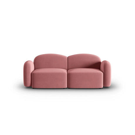 Blair 2-Sitzer Sofa mit Bezug aus Samt (CasSal) in Salmon, 194x95 cm – Bild 1