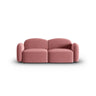 Blair 2-Sitzer Sofa mit Bezug aus Samt (CasSal) in Salmon, 194x95 cm – Bild 1