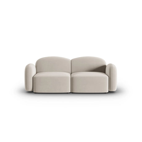 Blair 2-Sitzer Sofa mit Bezug aus Samt (CasSan) in Ecru, 194x95 cm – Bild 1