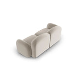 Blair 2-Sitzer Sofa mit Bezug aus Samt (CasSan) in Ecru, 194x95 cm – Bild 3