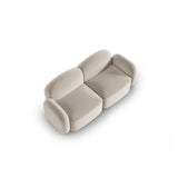 Blair 2-Sitzer Sofa mit Bezug aus Samt (CasSan) in Ecru, 194x95 cm – Bild 4