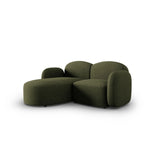 Blair 3-Sitzer Ecksofa Links, mit Bezug aus Chenille (Leg10) in Green Melange, 194x167 cm – Bild 4