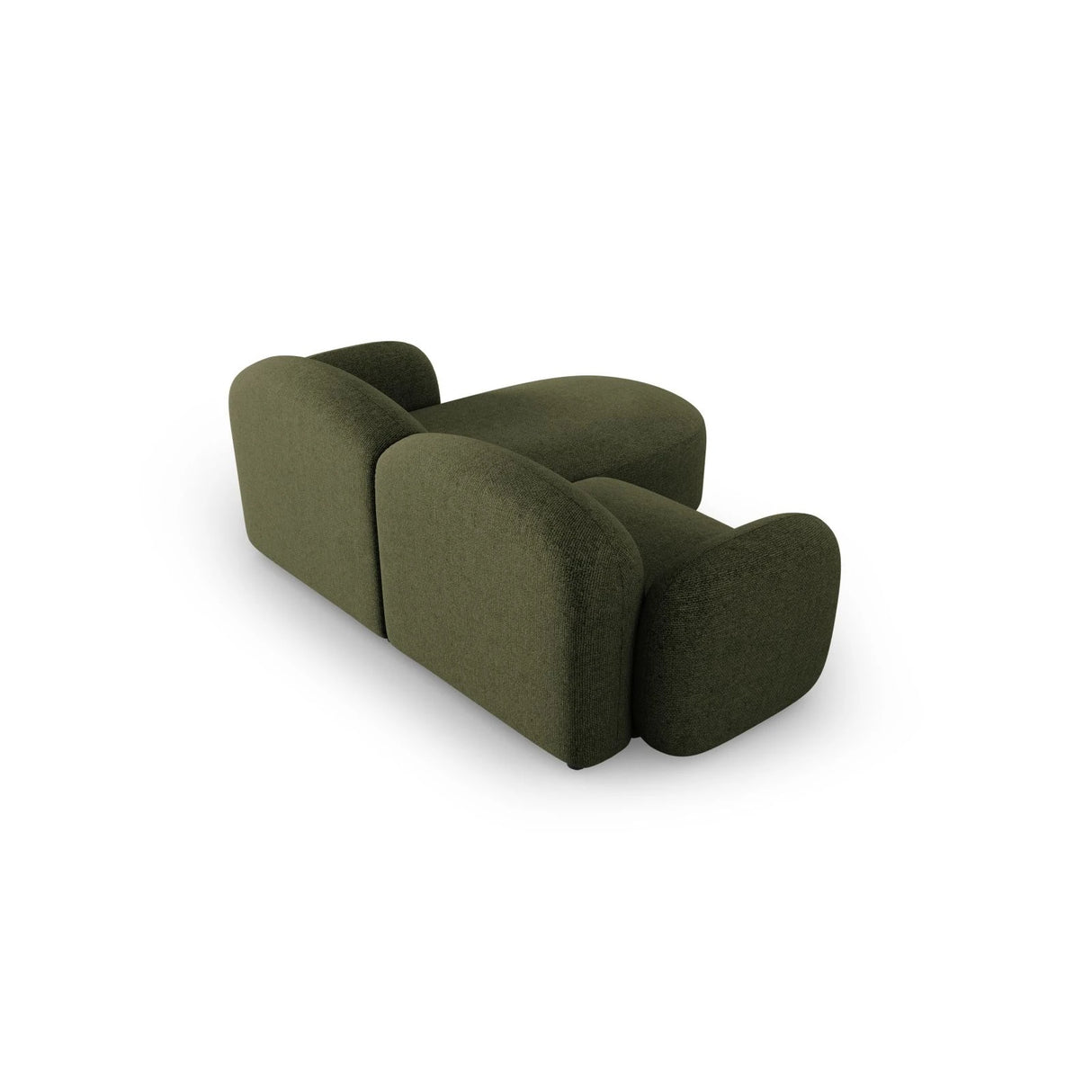 Blair 3-Sitzer Ecksofa Links, mit Bezug aus Chenille (Leg10) in Green Melange, 194x167 cm – Bild 5