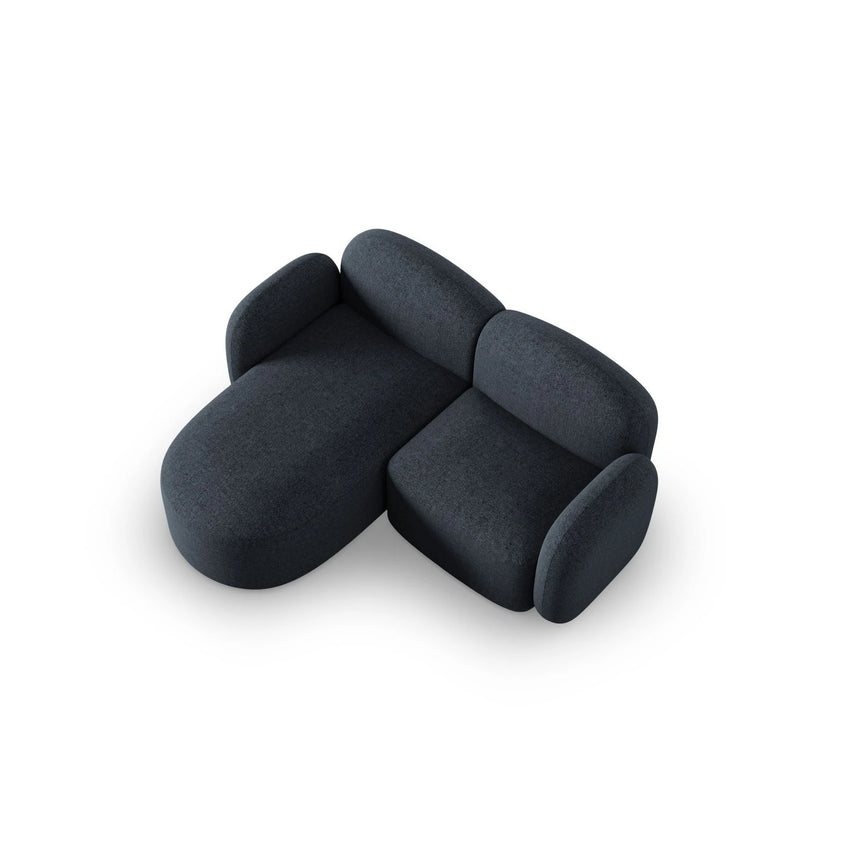 Blair 3-Sitzer Ecksofa Links, mit Bezug aus Chenille (Leg13) in Blue Melange, 194x167 cm – Bild 6