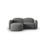 Blair 3-Sitzer Ecksofa Links, mit Bezug aus Chenille (Leg18) in Dark Grey Melange, 194x167 cm – Bild 1