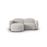 Blair 3-Sitzer Ecksofa Links, mit Bezug aus Chenille (Leg20) in Silver Melange, 194x167 cm – Bild 1