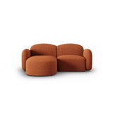Blair 3-Sitzer Ecksofa Links, mit Bezug aus Chenille (Leg6) in Terracotta Melange, 194x167 cm – Bild 1