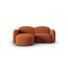 Blair 3-Sitzer Ecksofa Links, mit Bezug aus Chenille (Leg6) in Terracotta Melange, 194x167 cm – Bild 1