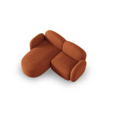 Blair 3-Sitzer Ecksofa Links, mit Bezug aus Chenille (Leg6) in Terracotta Melange, 194x167 cm – Bild 6