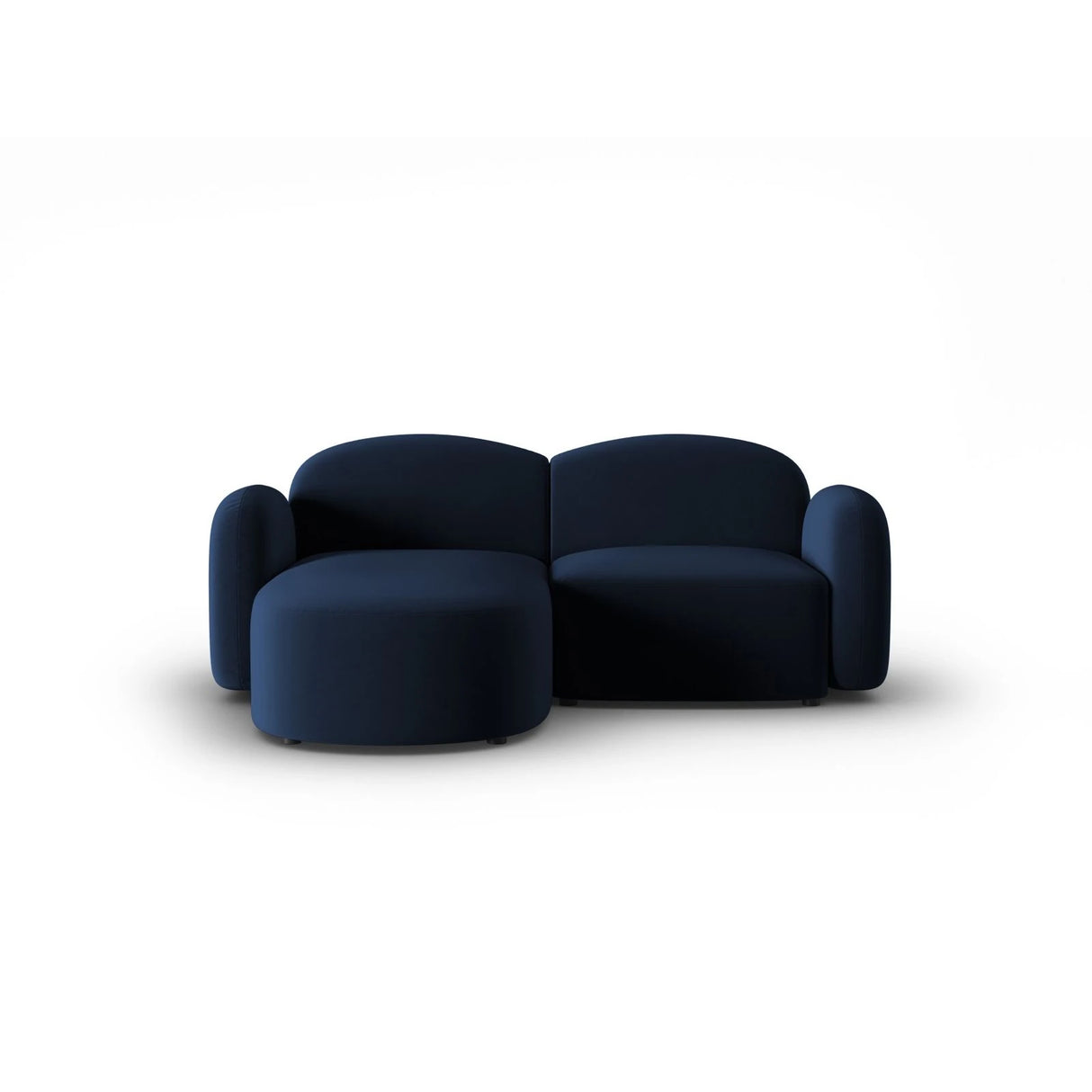 Blair 3-Sitzer Ecksofa Links, mit Bezug aus Samt (CasDeBl) in Königsblau, 194x167 cm – Bild 1