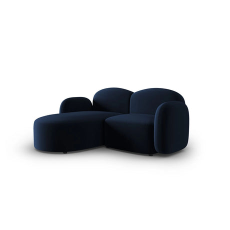 Blair 3-Sitzer Ecksofa Links, mit Bezug aus Samt (CasDeBl) in Königsblau, 194x167 cm – Bild 2