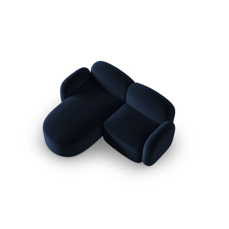 Blair 3-Sitzer Ecksofa Links, mit Bezug aus Samt (CasDeBl) in Königsblau, 194x167 cm – Bild 4