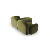 Blair 3-Sitzer Ecksofa Links, mit Bezug aus Samt (CasFor) in Light Green, 194x167 cm – Bild 3