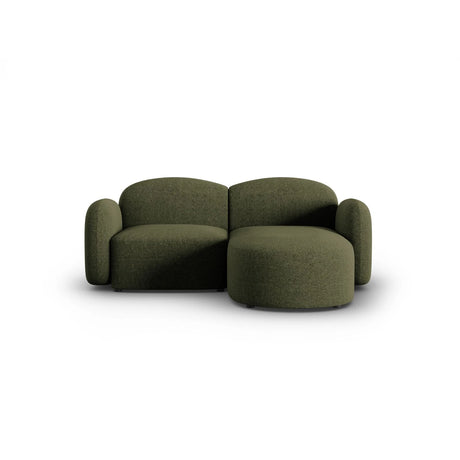Blair 3-Sitzer Ecksofa Rechts, mit Bezug aus Chenille (Leg10) in Green Melange, 194x167 cm – Bild 1