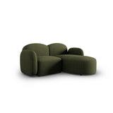 Blair 3-Sitzer Ecksofa Rechts, mit Bezug aus Chenille (Leg10) in Green Melange, 194x167 cm – Bild 4