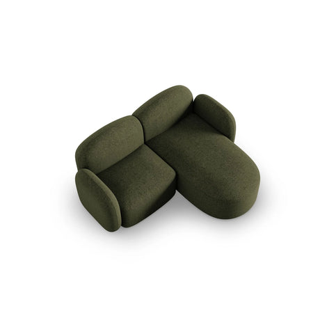 Blair 3-Sitzer Ecksofa Rechts, mit Bezug aus Chenille (Leg10) in Green Melange, 194x167 cm – Bild 6