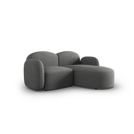Blair 3-Sitzer Ecksofa Rechts, mit Bezug aus Chenille (Leg18) in Dark Grey Melange, 194x167 cm – Bild 4